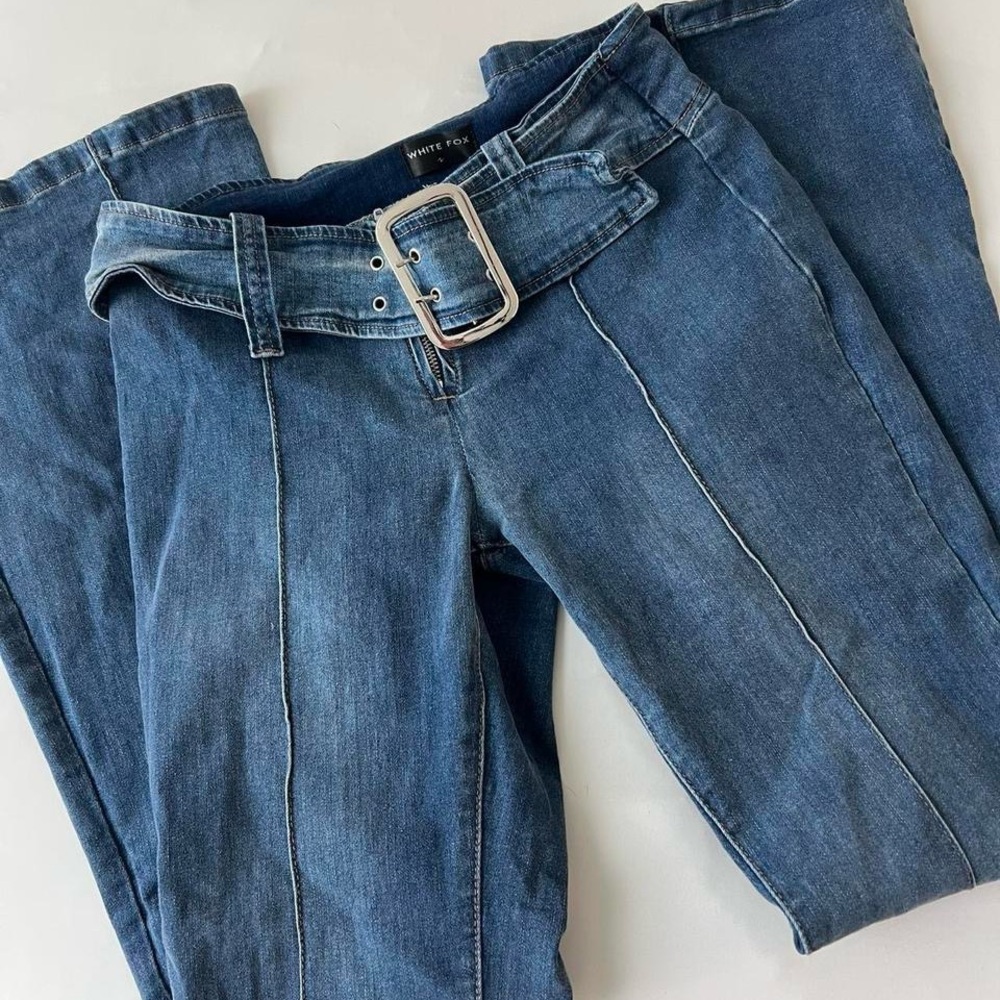 White fox boutique wide leg jeans
